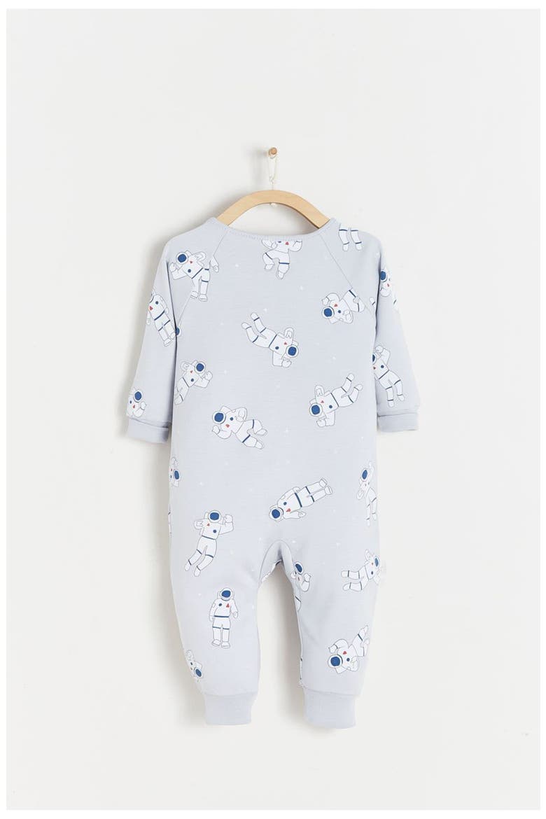 Premium Peruvian Pima Cotton Cosmos Glow One-Piece Pajamas For Infant, Alternate, color, Grey