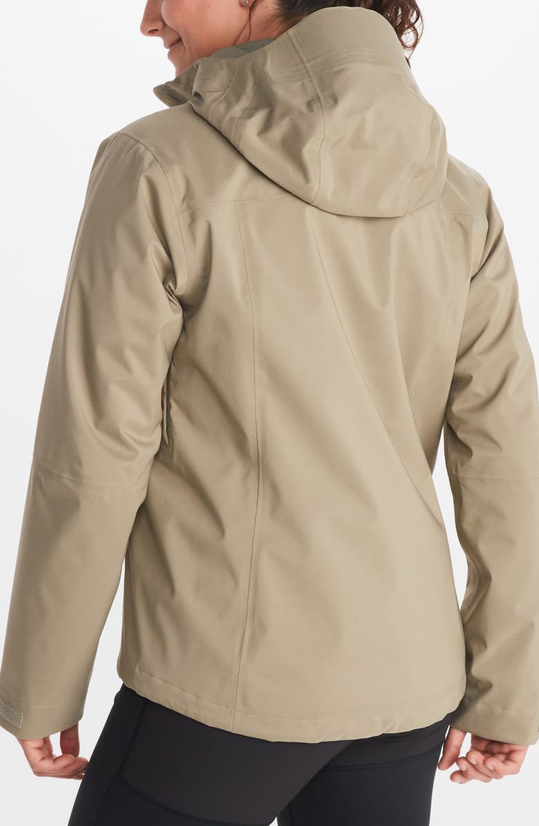 Marmot PreCip<sup>®</sup> Eco Pro Waterproof Hooded Jacket, Alternate, color, Vetiver