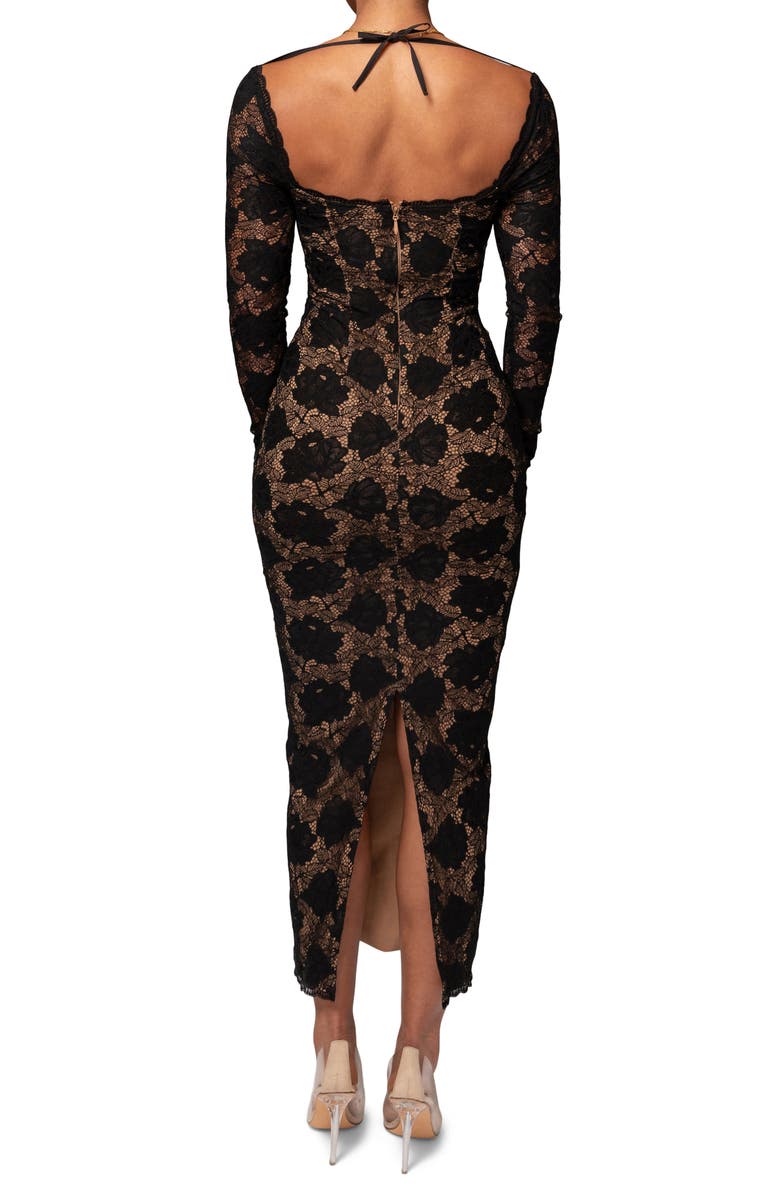 JLUXLABEL Dressmaker Long Sleeve Lace Gown, Alternate, color, 