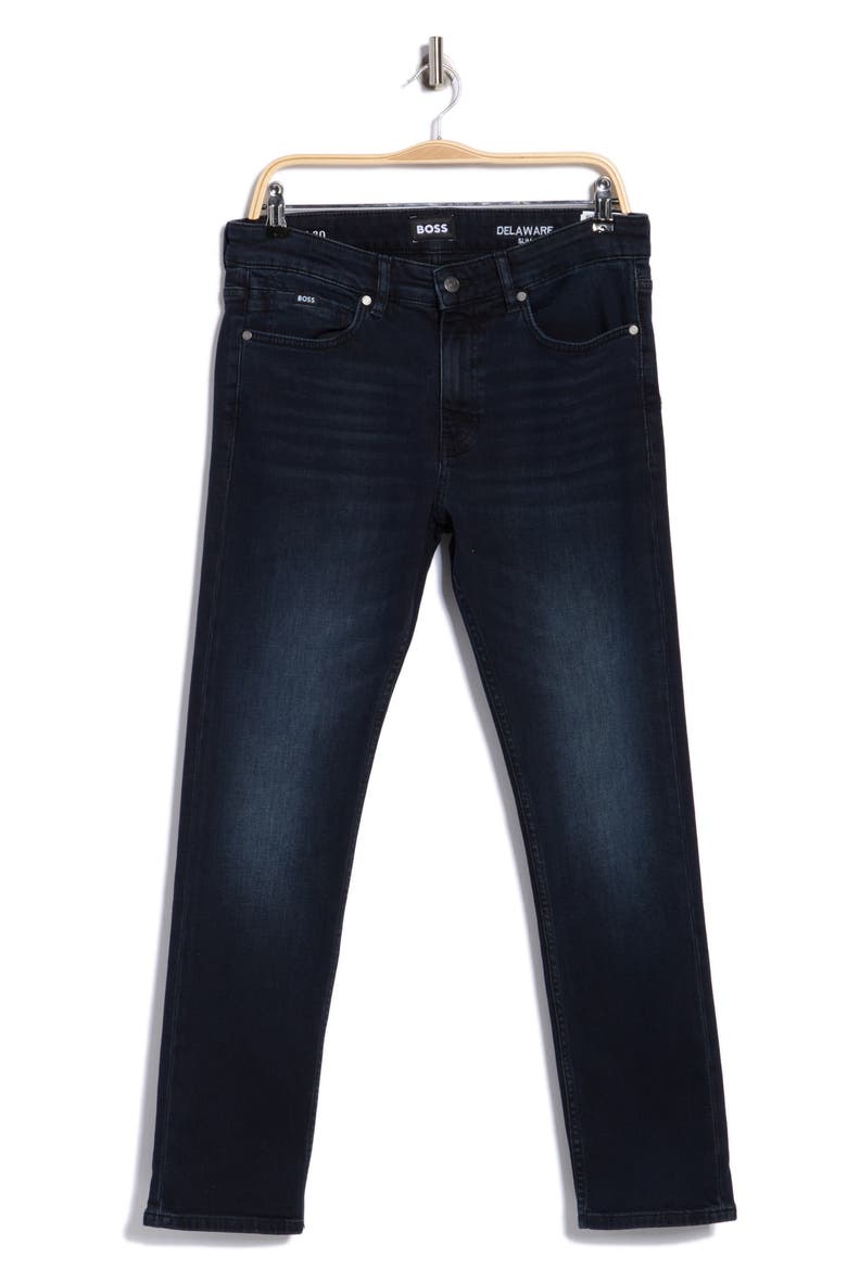 Delaware Slim Fit Jeans, Main, color, DARK BLUE