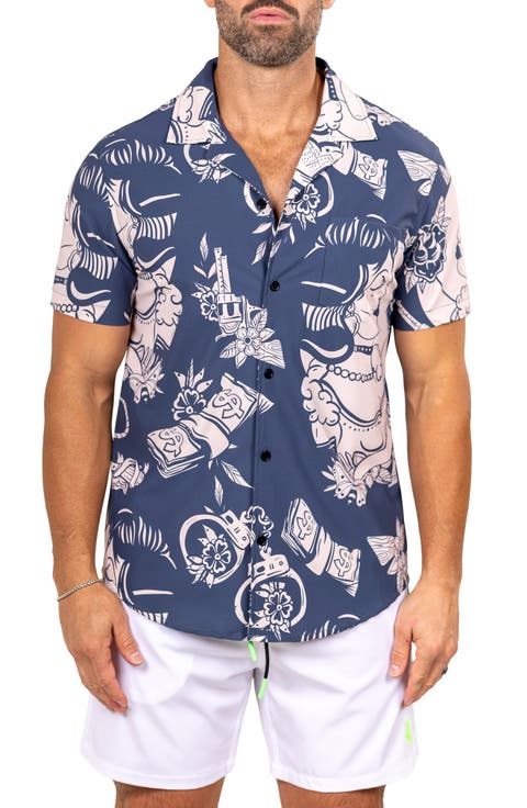 Marthyr0400 Short Sleeve Camp Shirt