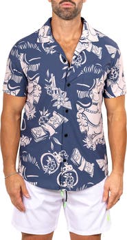 Maceoo Marthyr0400 Short Sleeve Camp Shirt