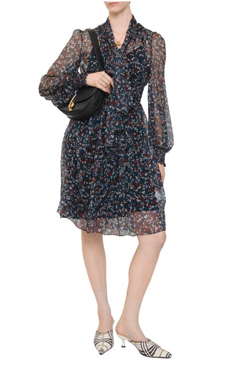 Ditsy Floral Silk Dress