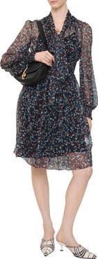 Burberry Ditsy Floral Silk Dress