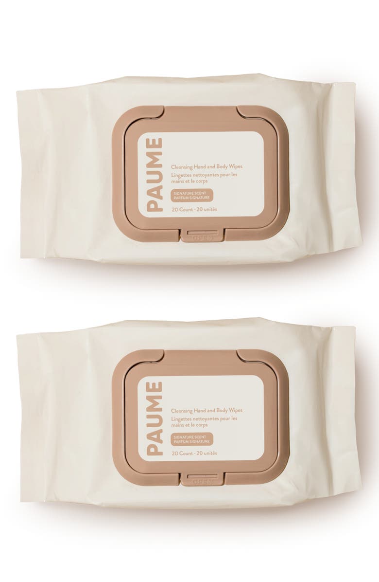 PAUME Cleansing Hand & Body Wipes, Main, color, 