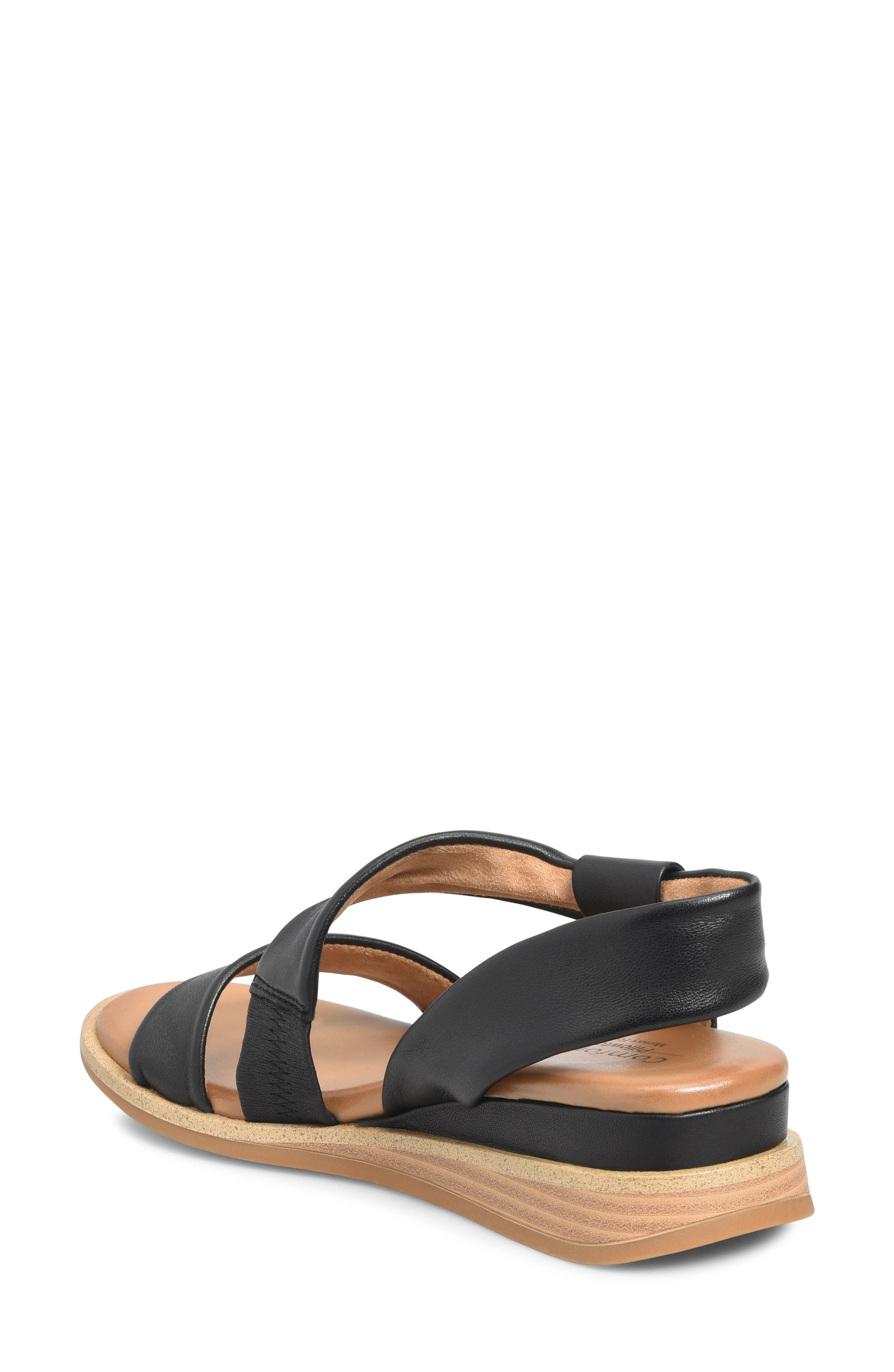 Comfortiva Marcy Wedge Sandal, Alternate, color, Black