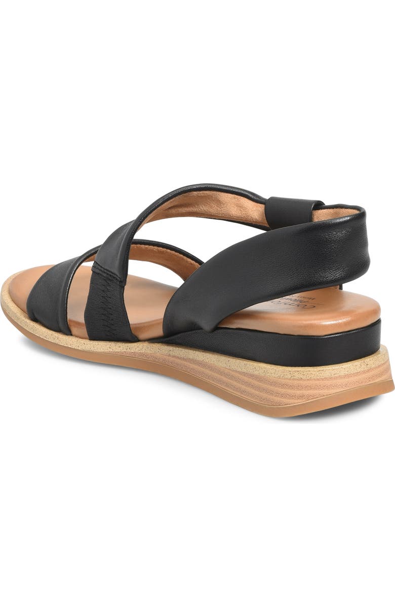 Comfortiva Marcy Wedge Sandal, Alternate, color, Black