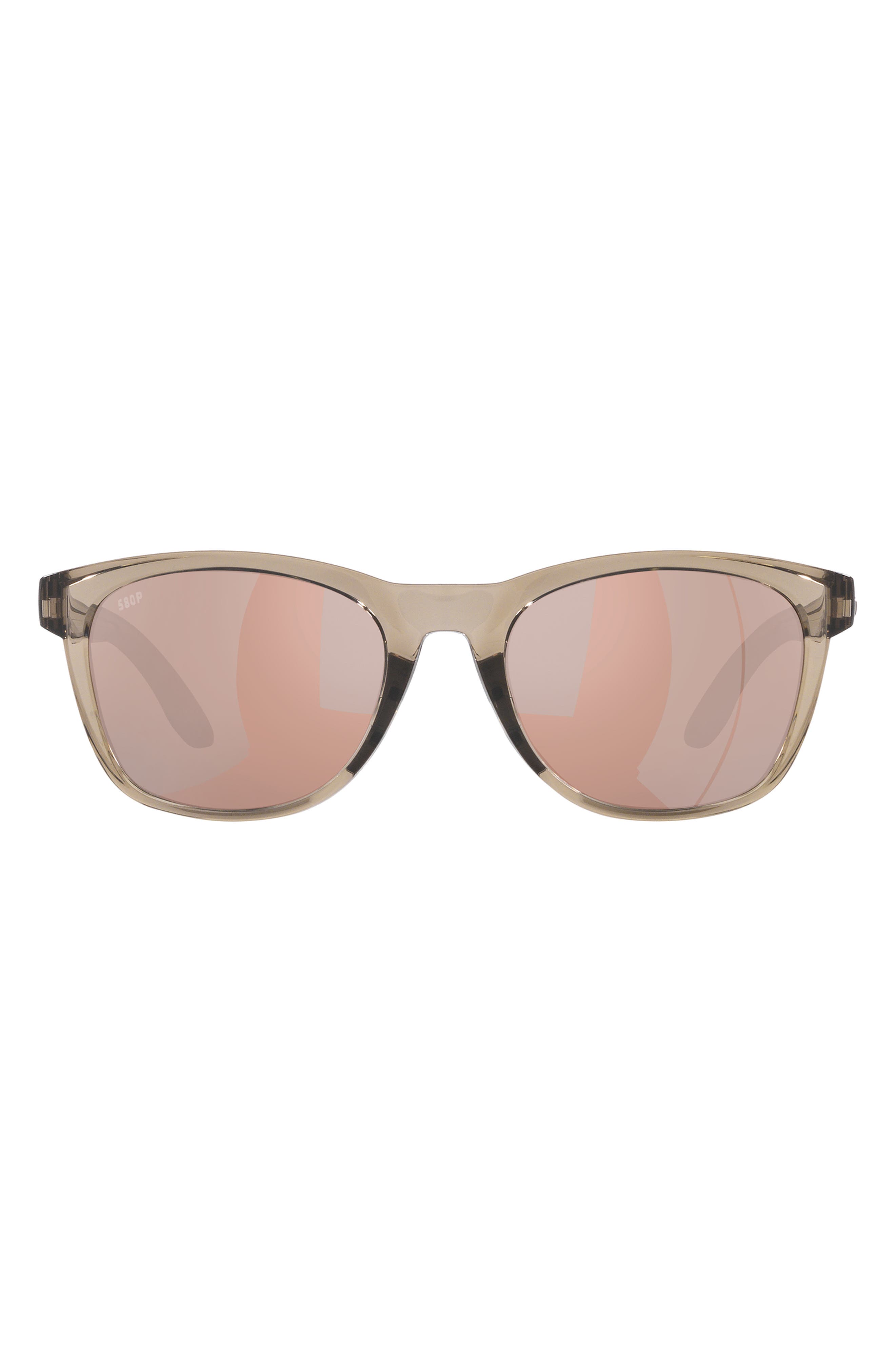 Aleta 54mm Mirrored Polarized Round Sunglasses