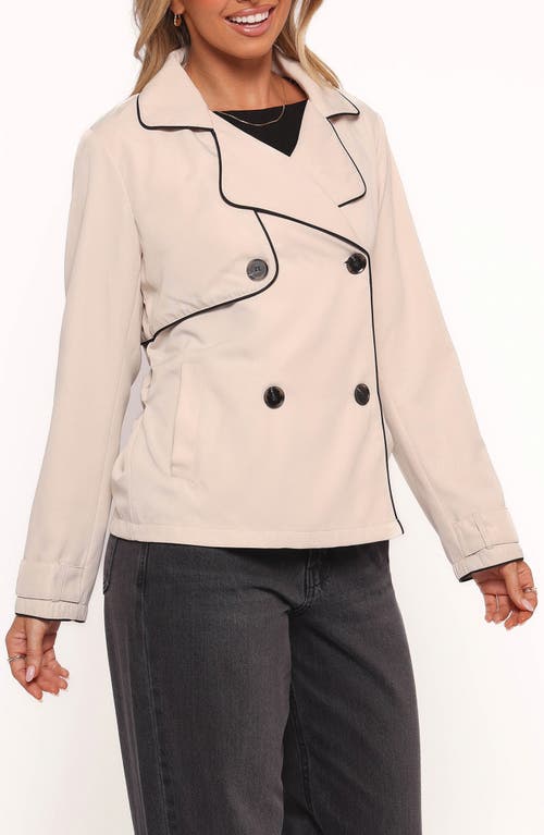 Petal And Pup Petal & Pup Franklin Tipped Crop Trench In Neutral