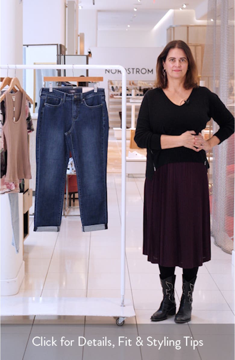 Sheri Cuffed Straight Leg Jeans, sales video thumbnail