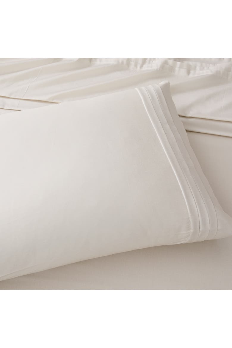 Pleat Cotton Sheet Set, Alternate, color, French Oak