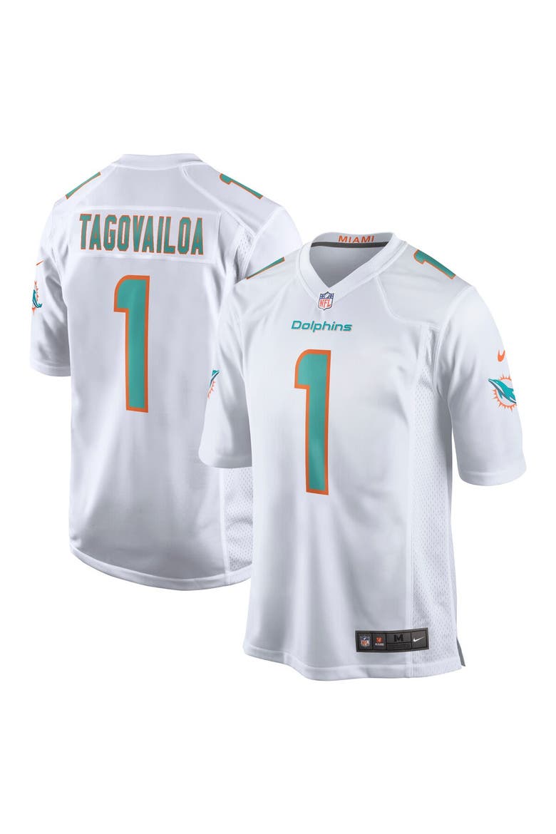 Men's Nike Tua Tagovailoa White Miami Dolphins Game Jersey, Main, color, White