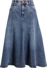 Wit & Wisdom Denim A-Line Skirt