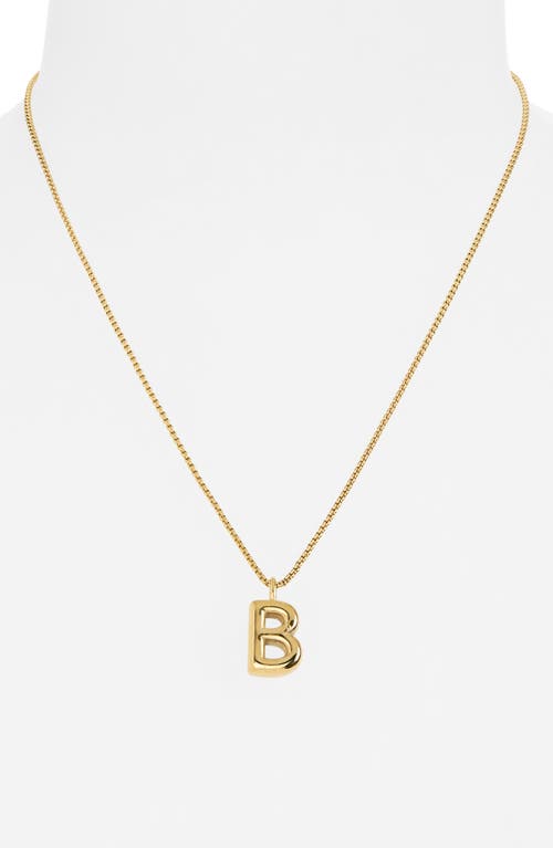 Open Edit Waterproof Bubble Initial Pendant Necklace