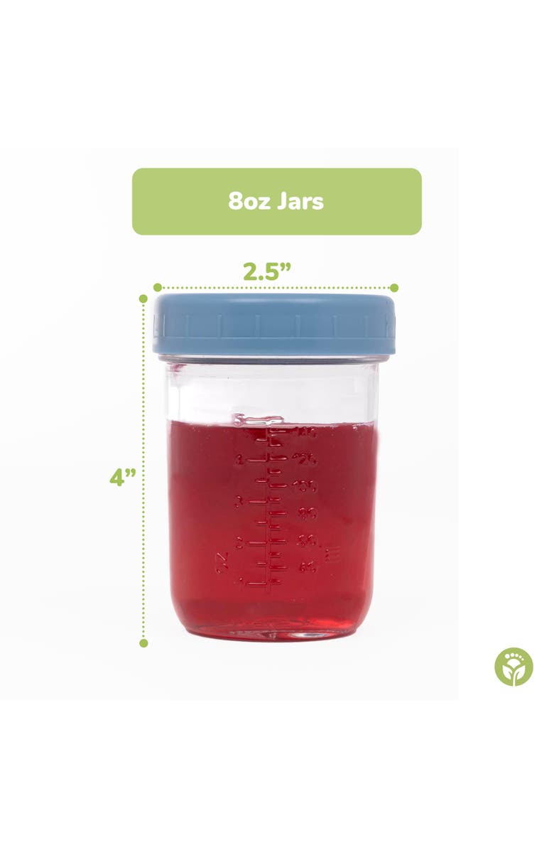 WeeSprout Glass Baby Food Storage Jars w/ Lids, Alternate, color, Bright Variety