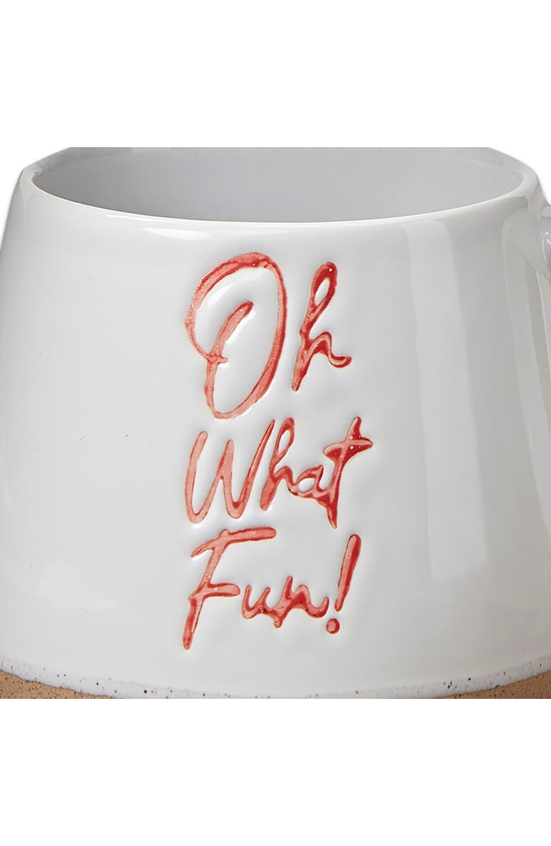 tag Oh What Fun Christmas Mug Red Ceramic Dishwasher Safe, Alternate, color, Red
