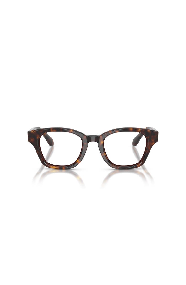 Giorgio Armani 47mm Rectangle optical glasses, Alternate, color, Tortoise