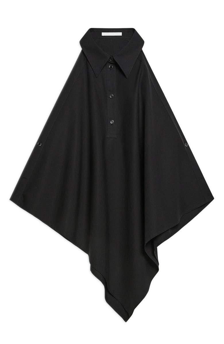 Helmut Lang Sleeveless Cotton Shirt, Alternate, color, Black
