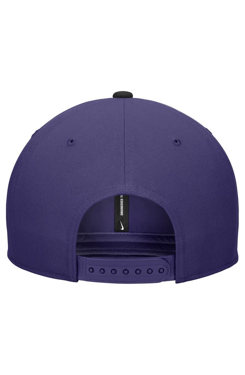 Nike Men's Nike Purple TCU Horned Frogs Vintage Snapback Hat, Alternate, color, 