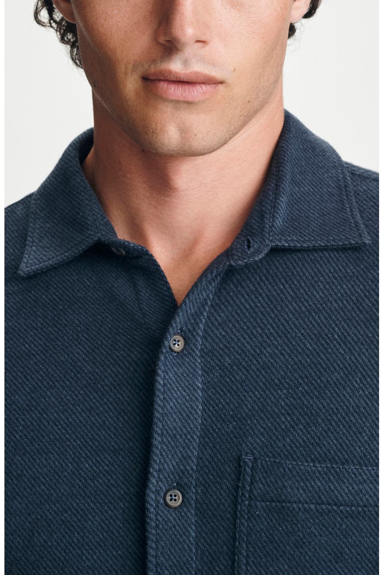 Textured Button Up Shirt, Alternate, color, NAVY