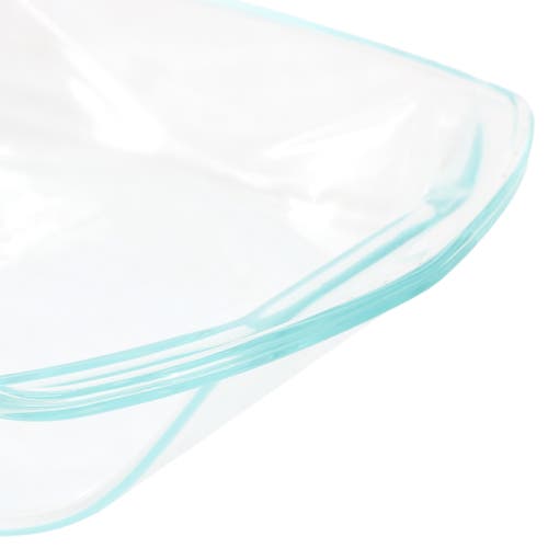 Soho Lounge Carnegie Hill 12 Inch X 10 Inch X 2.6 Inch Tempered Glass Roaster Pan With Built-in Handles In Transparent