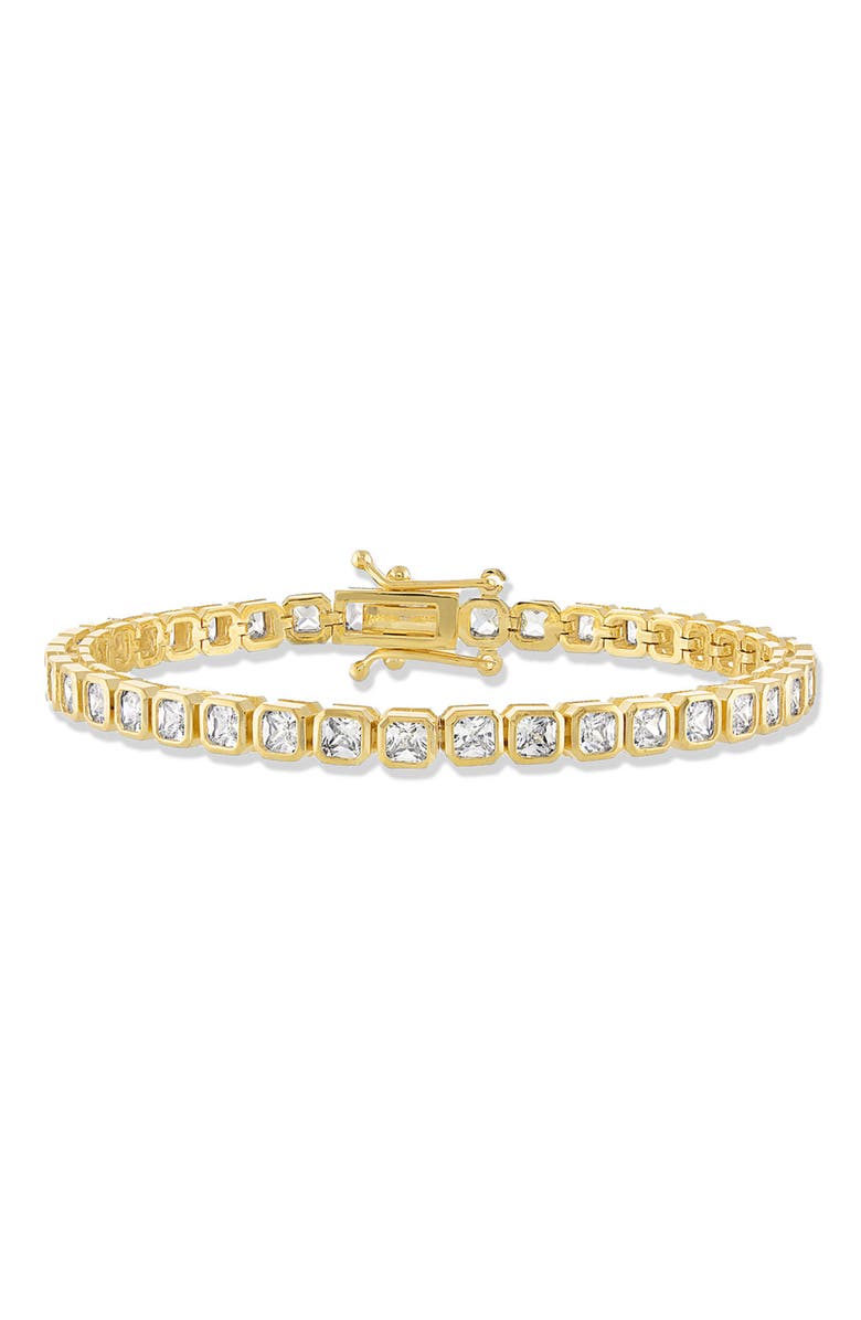 BEN ONI Square Bezel Tennis Bracelet, Main, color, 