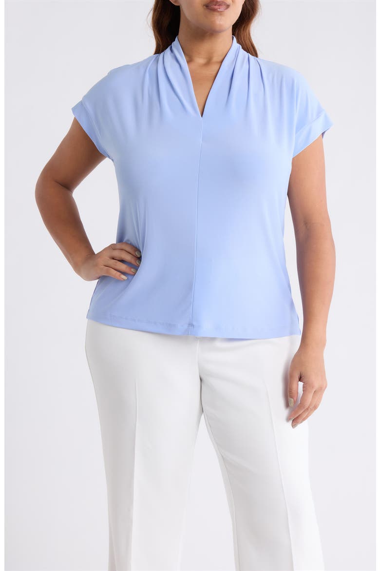 Cap Sleeve Shirt, Main, color, PARIS BLEU