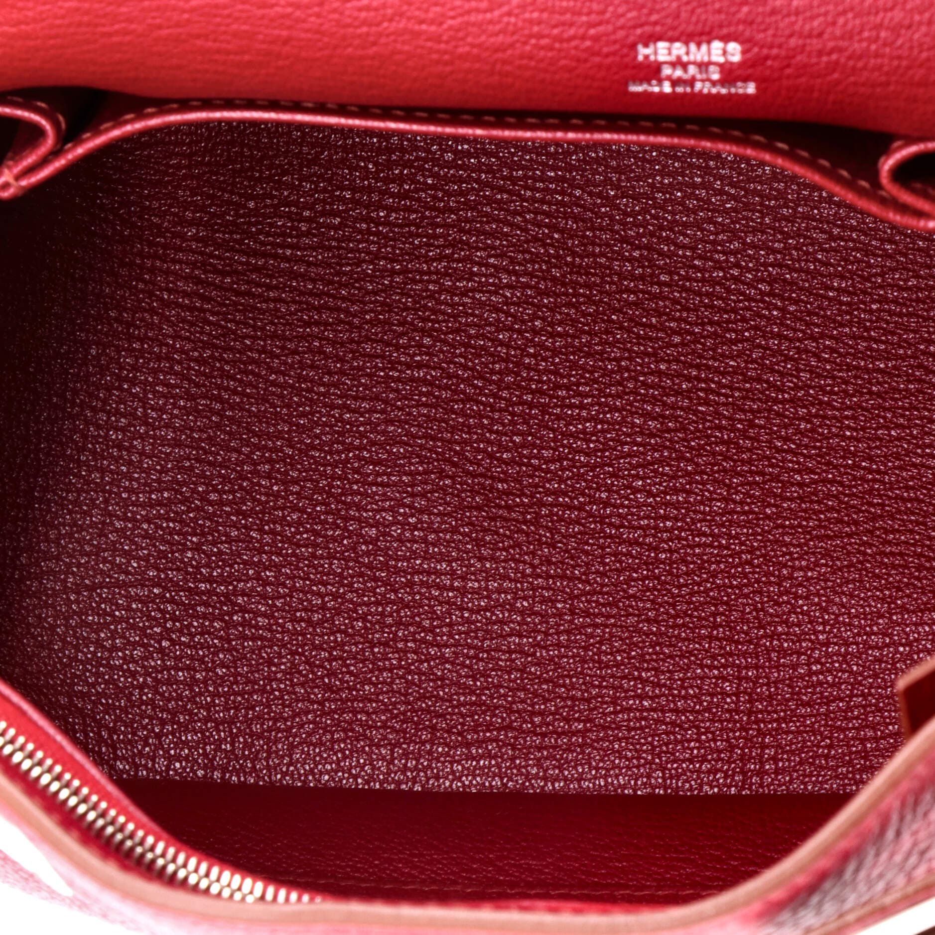 Pre-Owned Hermes Jypsiere Bag Clemence 28, Alternate, color, Rubis