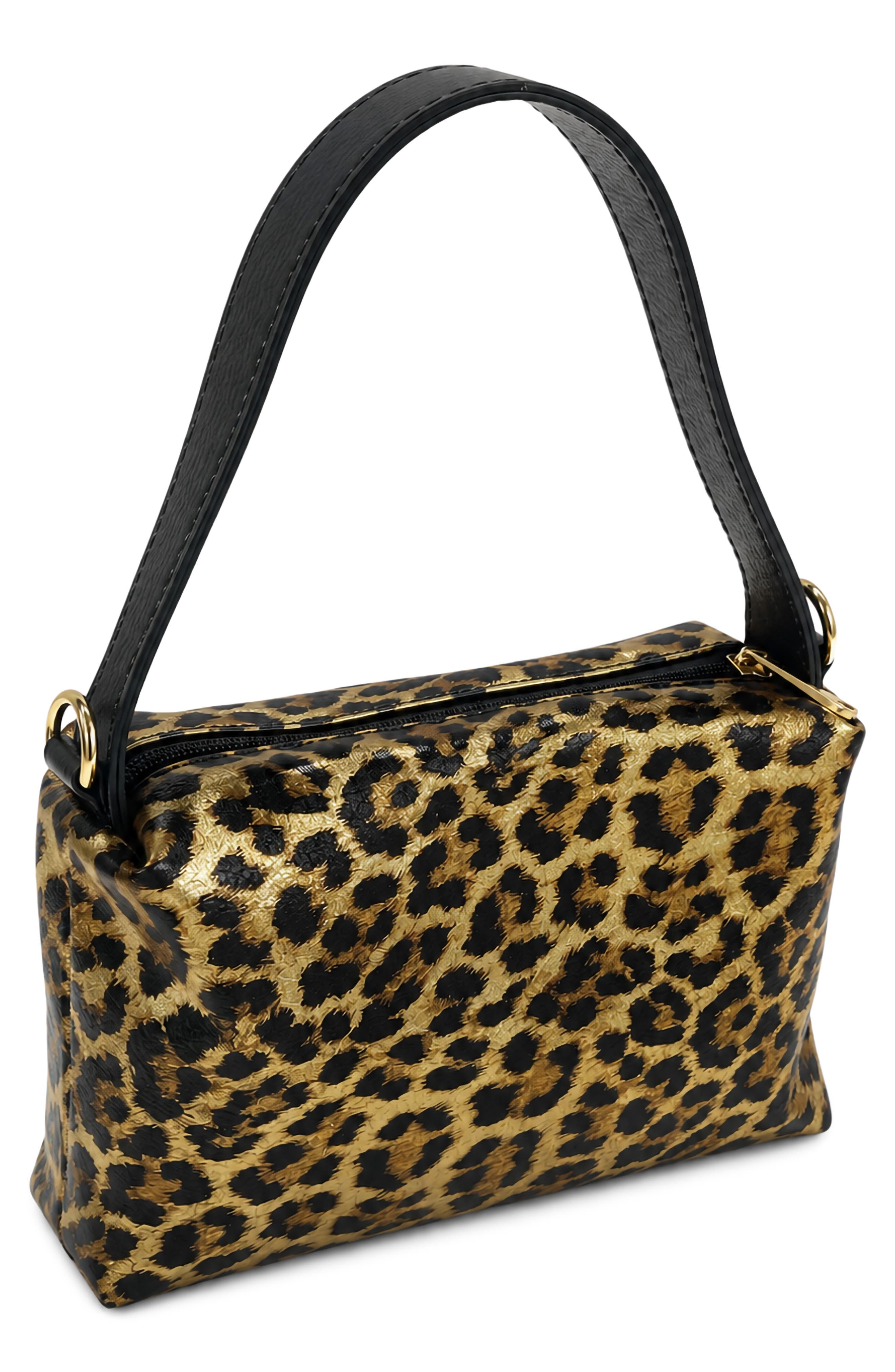 Aurelia Leopard Print Leather Shoulder Bag, Alternate, color, LEOPARD