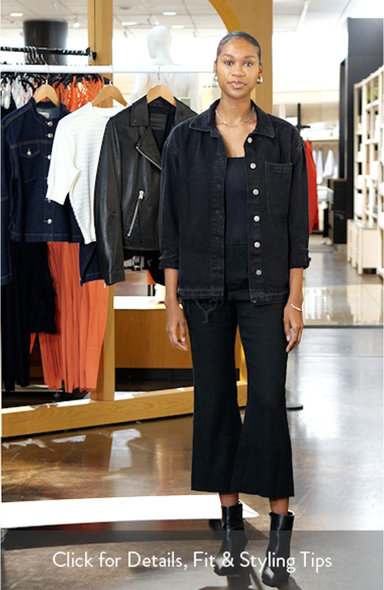 Linen Blend Crop Flare Pants, sales video thumbnail