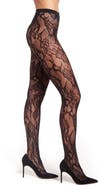 Natori Lace Cutout Tights