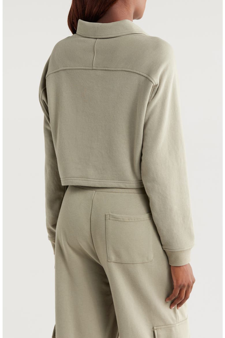 Kaylee Polo Sweatshirt, Alternate, color, MSG