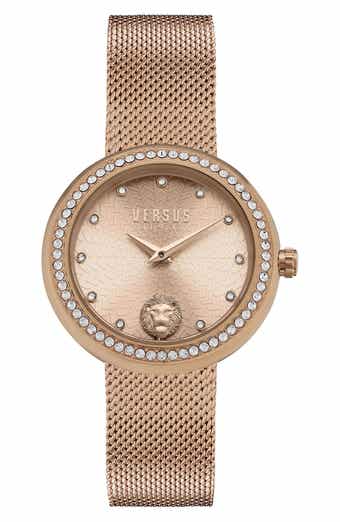 VERSUS Versace Lea Mesh Bracelet Watch, 35mm