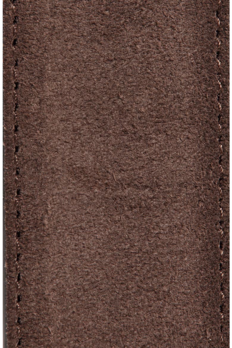 Suede Belt, Alternate, color, BROWN