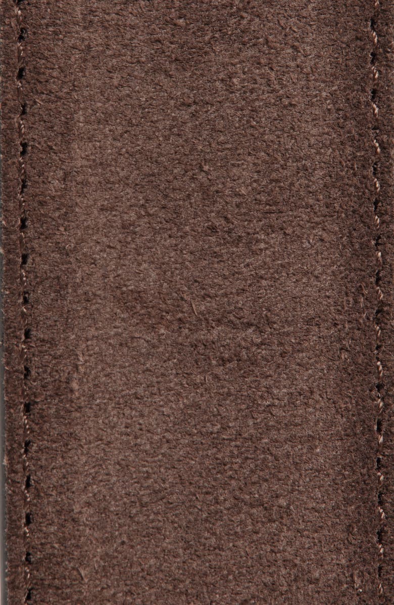 Canali Suede Belt, Alternate, color, Brown