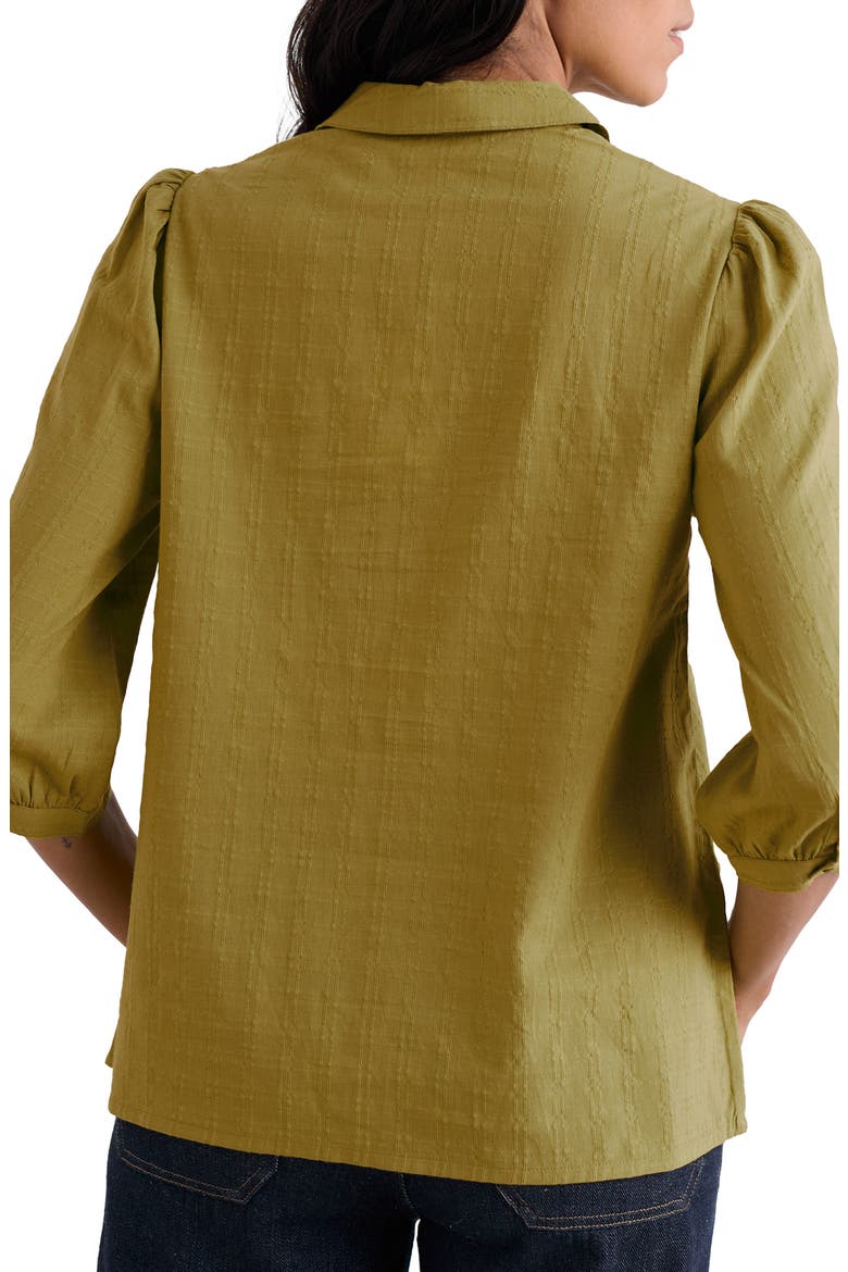 Hope Cottage II Organic Cotton Button-Up Shirt, Alternate, color, FENNEL