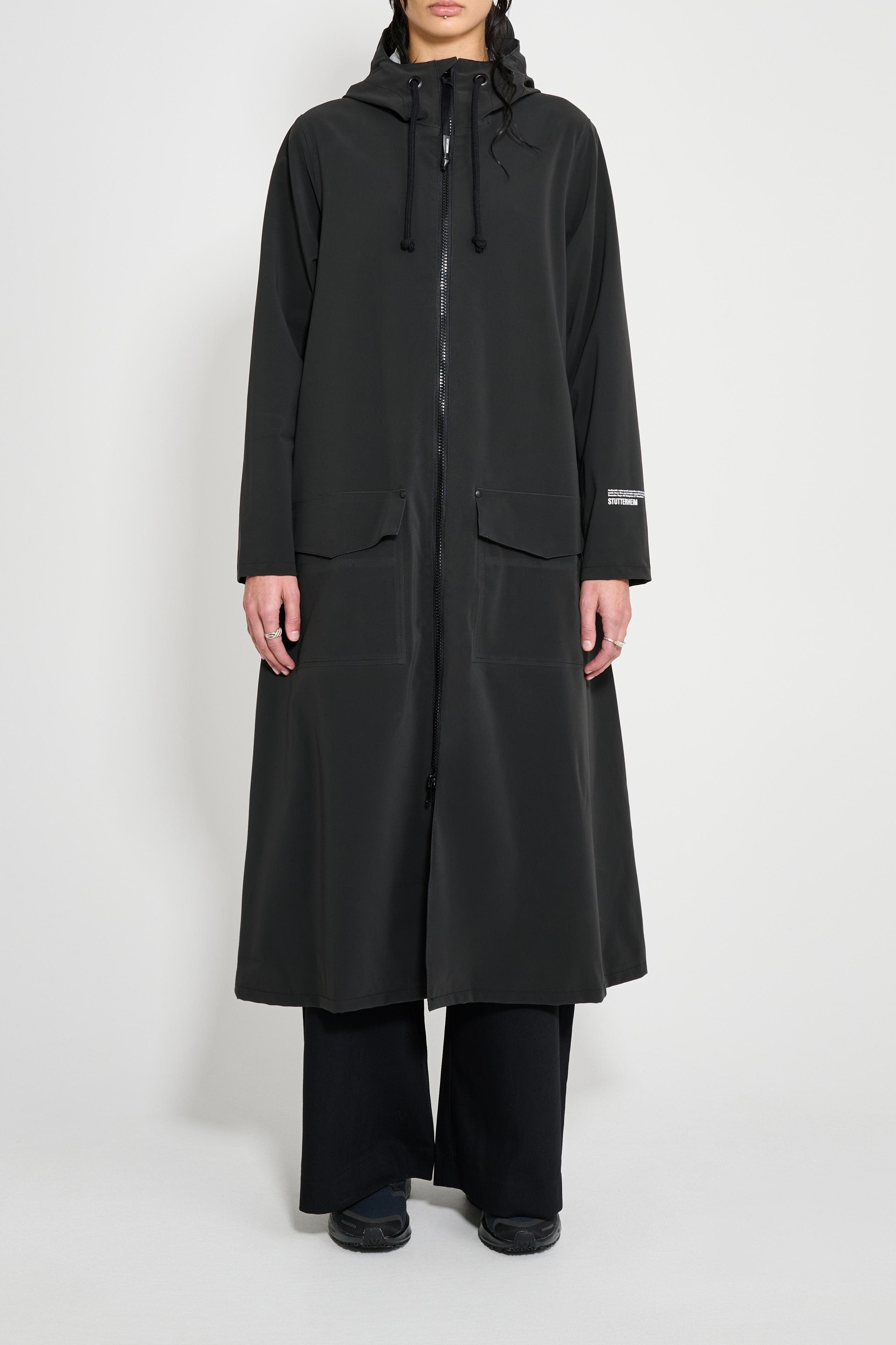 Mosebacke Long Patch Matte Raincoat (Women) | Nordstrom