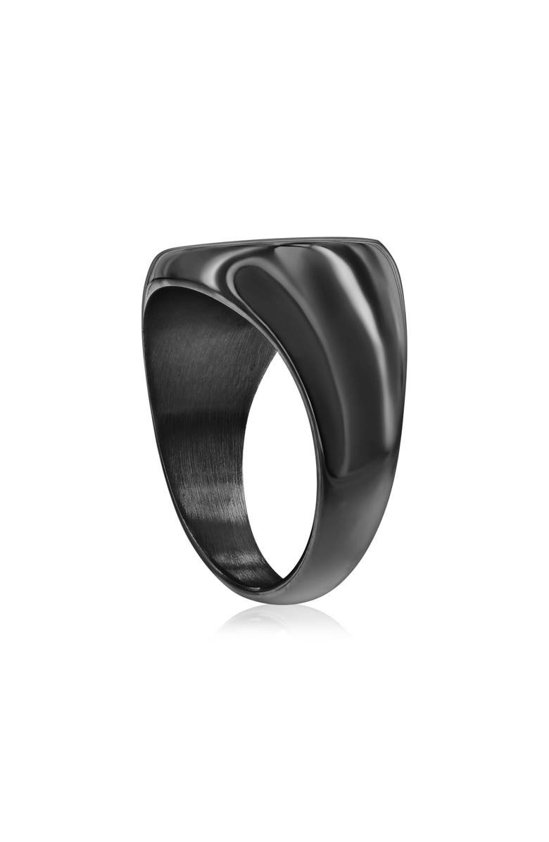 Metallo Men's Carbon Fiber Signet Ring, Alternate, color, 