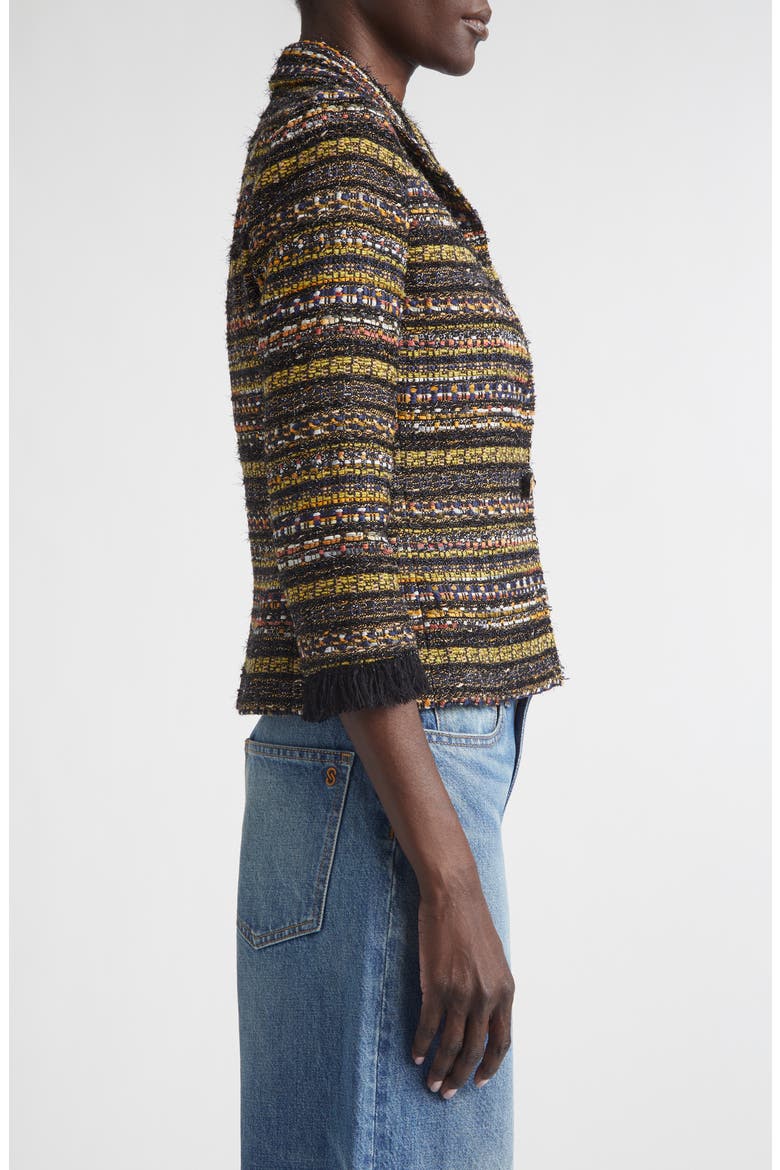 Marais Tweed Jacket, Alternate, color, BLACK/ CINNABAR/ CITRINE MULTI