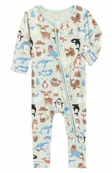 Arctic Animals Print Convertible Footie