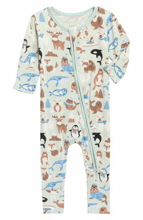 Arctic Animals Print Convertible Footie