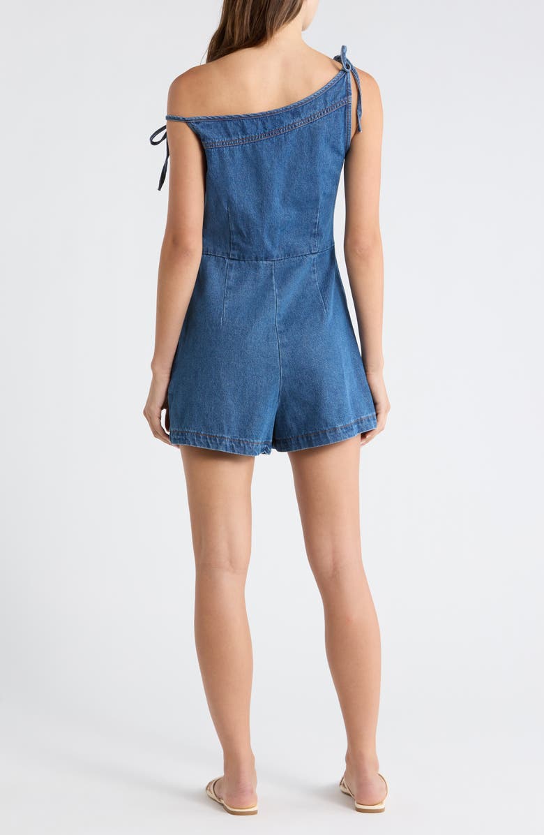 Petal & Pup Tatum Off the Shoulder Denim Romper, Alternate, color, 