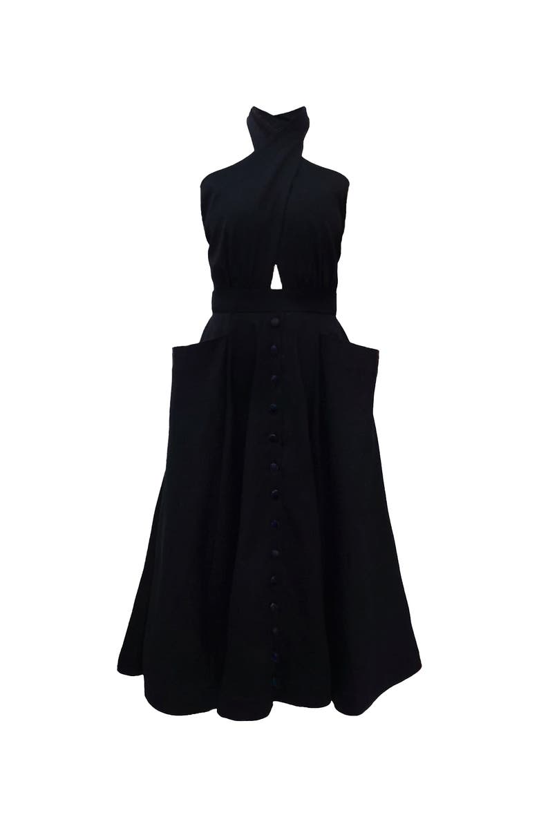 NO PISE LA GRAMA Mariana Dress, Alternate, color, Black