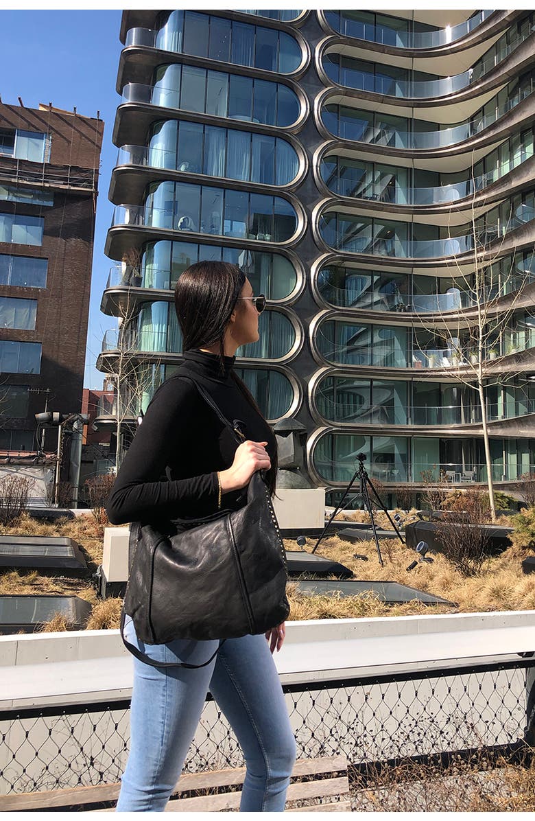 Bolsa Nova Anna Hobo, Alternate, color, Black