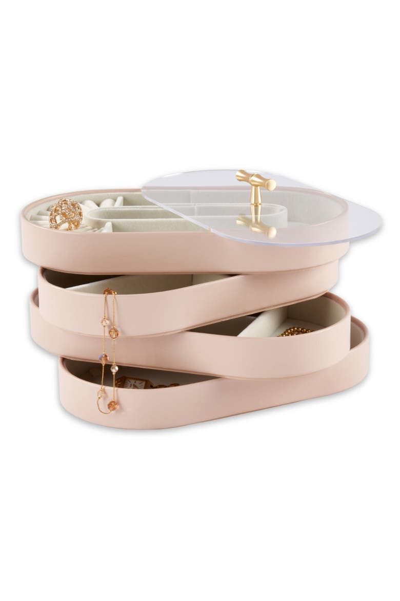 Stackable Jewelry Storage Trays, Alternate, color, PINK