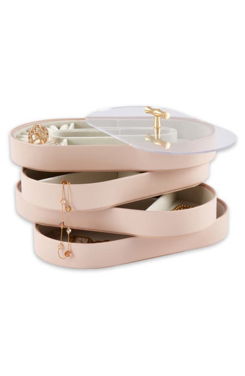 Bey-berk Lily Jewelry Tray In Pink