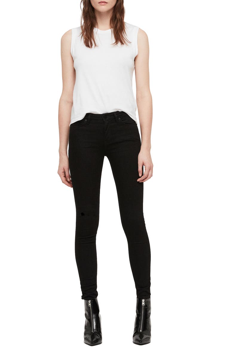 AllSaints Grace Skinny Jeans, Alternate, color,