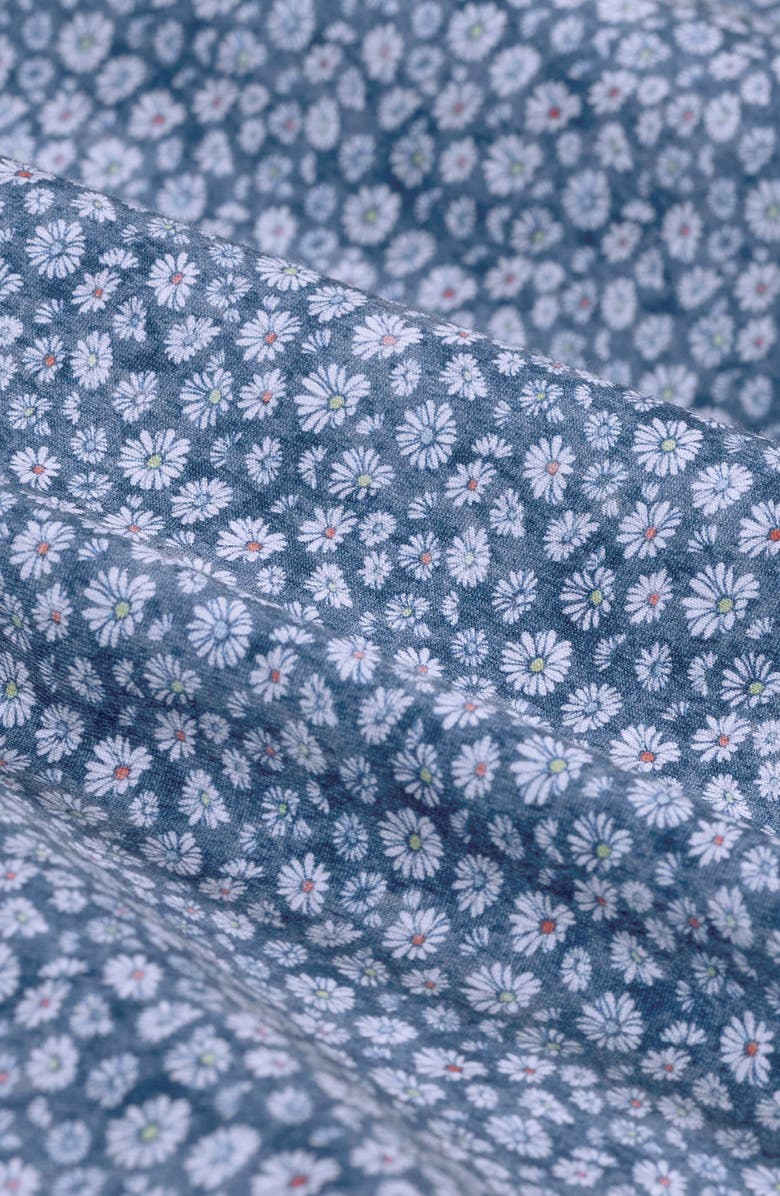 Bugatchi James OoohCotton<sup>®</sup> Daisy Print Button-Up Shirt, Alternate, color, Navy