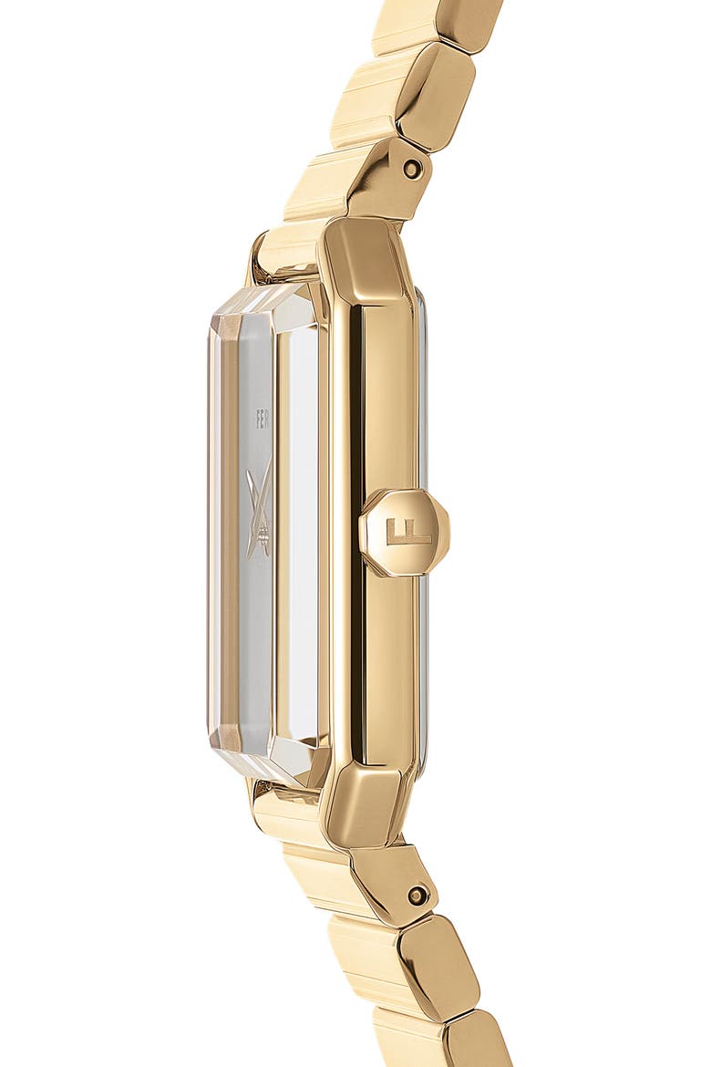 Crystal Bracelet Watch, 27mm x 34mm, Alternate, color, IP YELLOW GOLD