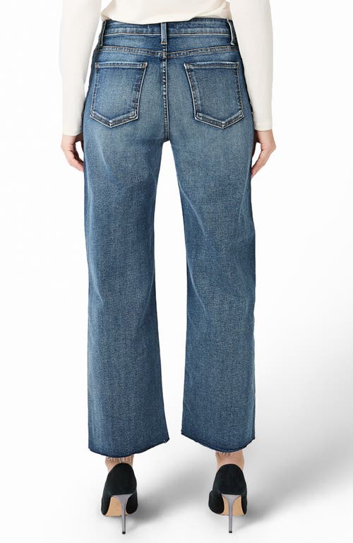 Fidelity Denim Hyacinth Wide Crop In Blue